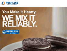 Tablet Screenshot of peerlessfood.com